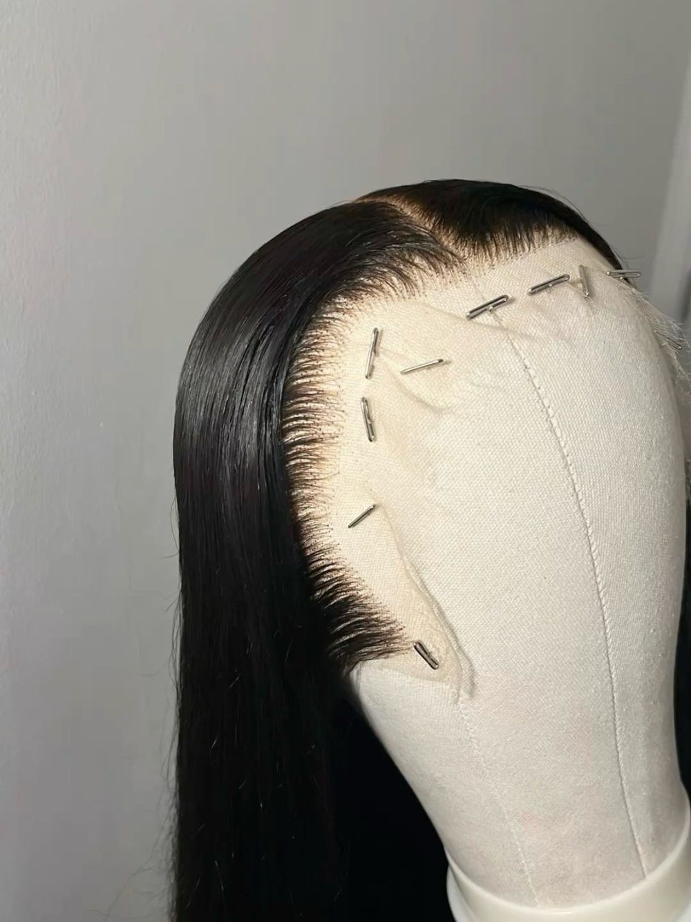 Sleek Black Straight Lace Front Wig - Natural Hairline